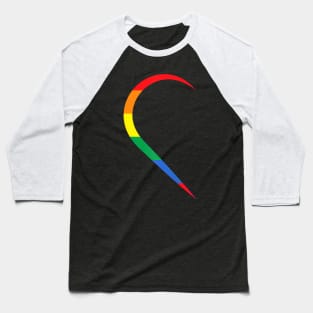 Lgbt Half Heart Love Couple Gay Pride Month Baseball T-Shirt